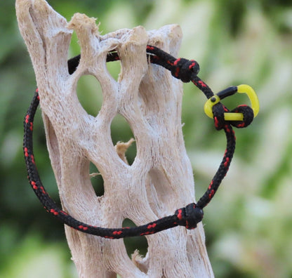 Yellow Bracelet | Glass Carabiners | Rock Climbing Gift