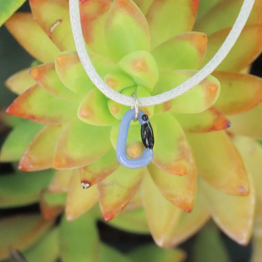 Periwinkle Necklace | Climbing Gift | Glass Carabiner